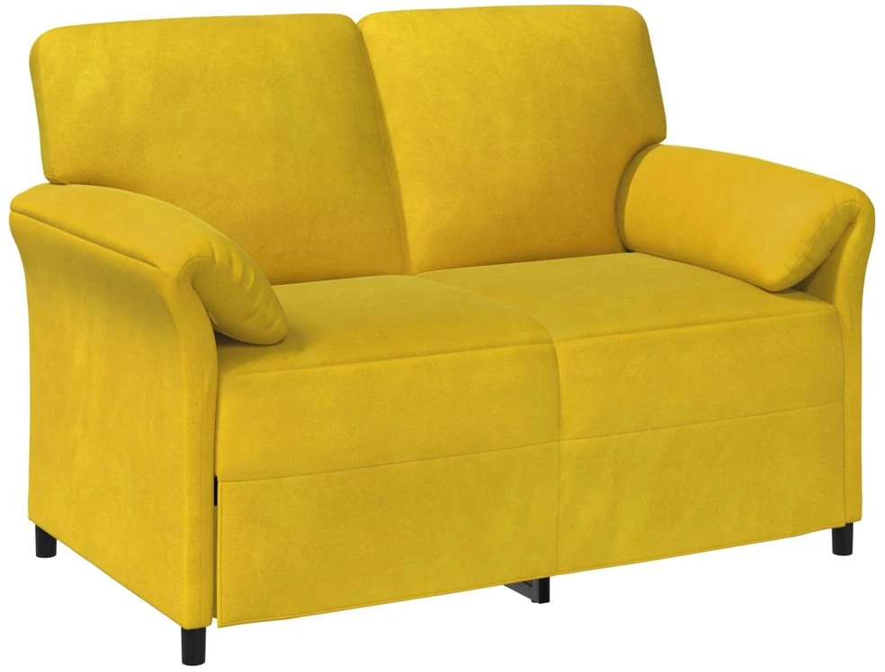 Sofa Sofos komplektas 2 vnt. Geltona Aksomas