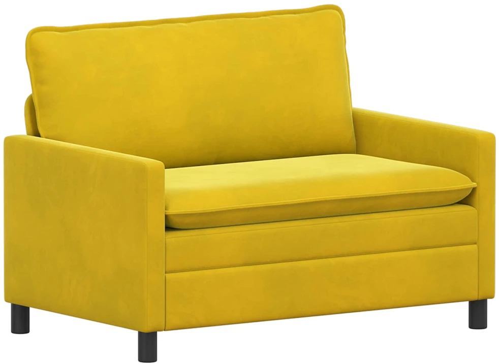 Sofa Sofos komplektas 2 vnt. Geltona Aksomas