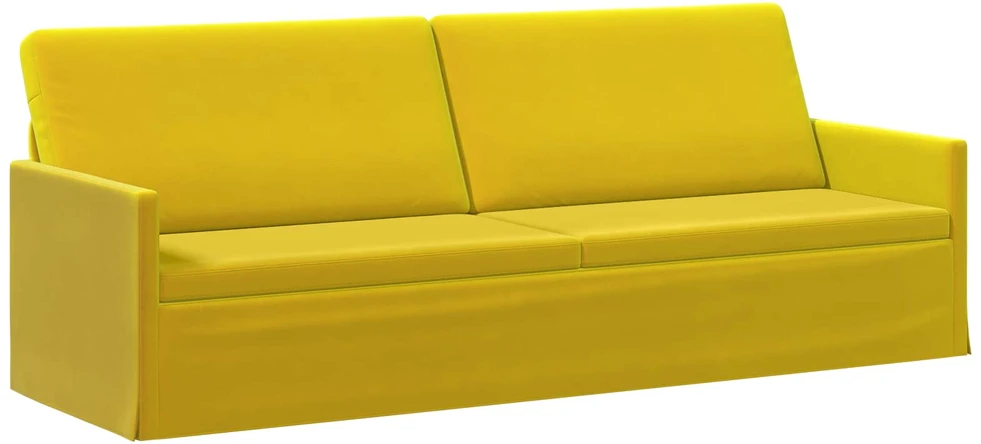 Sofa Sofos komplektas 2 vnt. Geltona Aksomas
