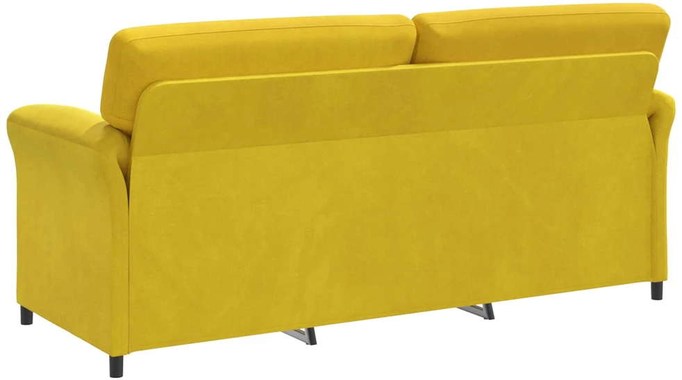Sofa Sofos komplektas 2 vnt. Geltona Aksomas