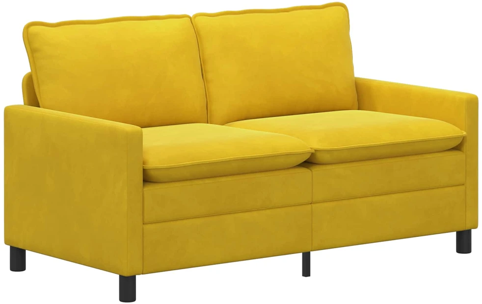 Sofa Sofos komplektas 2 vnt. Geltona Aksomas