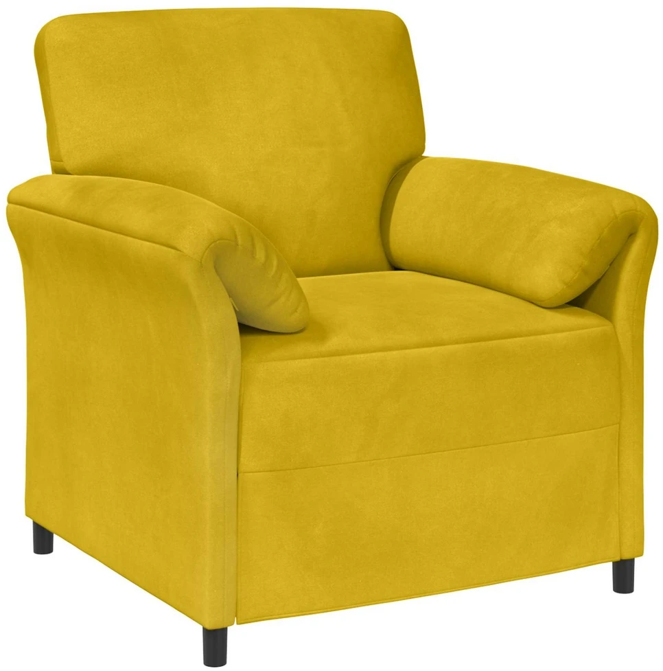 Sofa Sofos komplektas 2 vnt. Geltona Aksomas