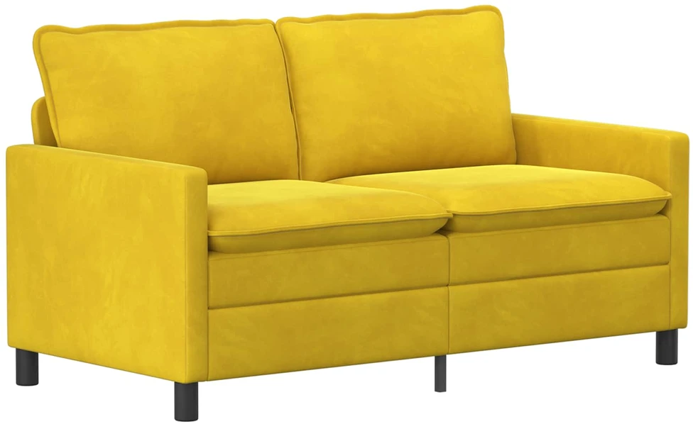 Sofa Sofos komplektas 2 vnt. Geltona Aksomas