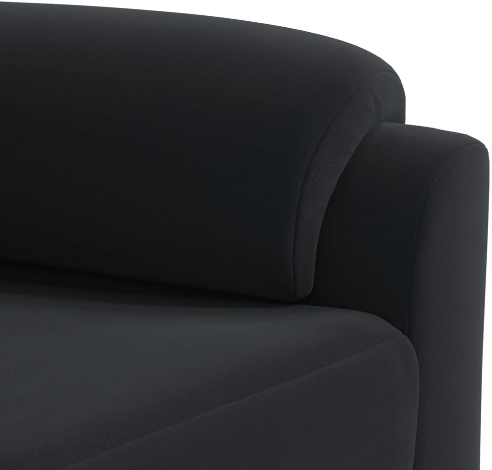 Sofa Sofos komplektas 2 vnt. Juoda Aksomas