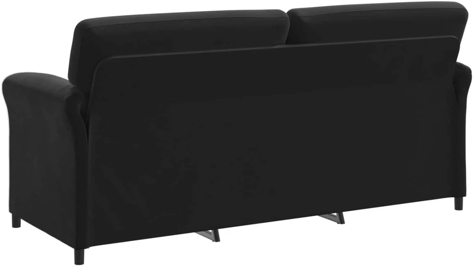 Sofa Sofos komplektas 2 vnt. Juoda Aksomas