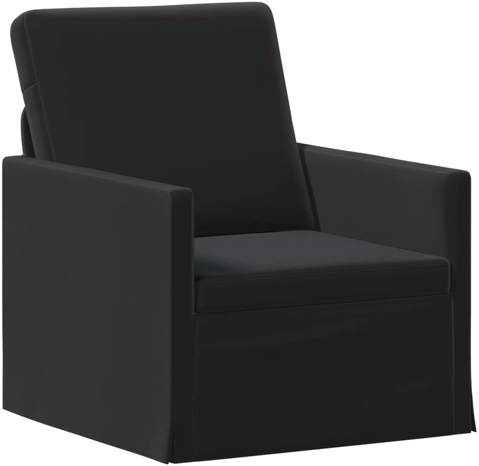 Sofa Sofos komplektas 2 vnt. Juoda Aksomas