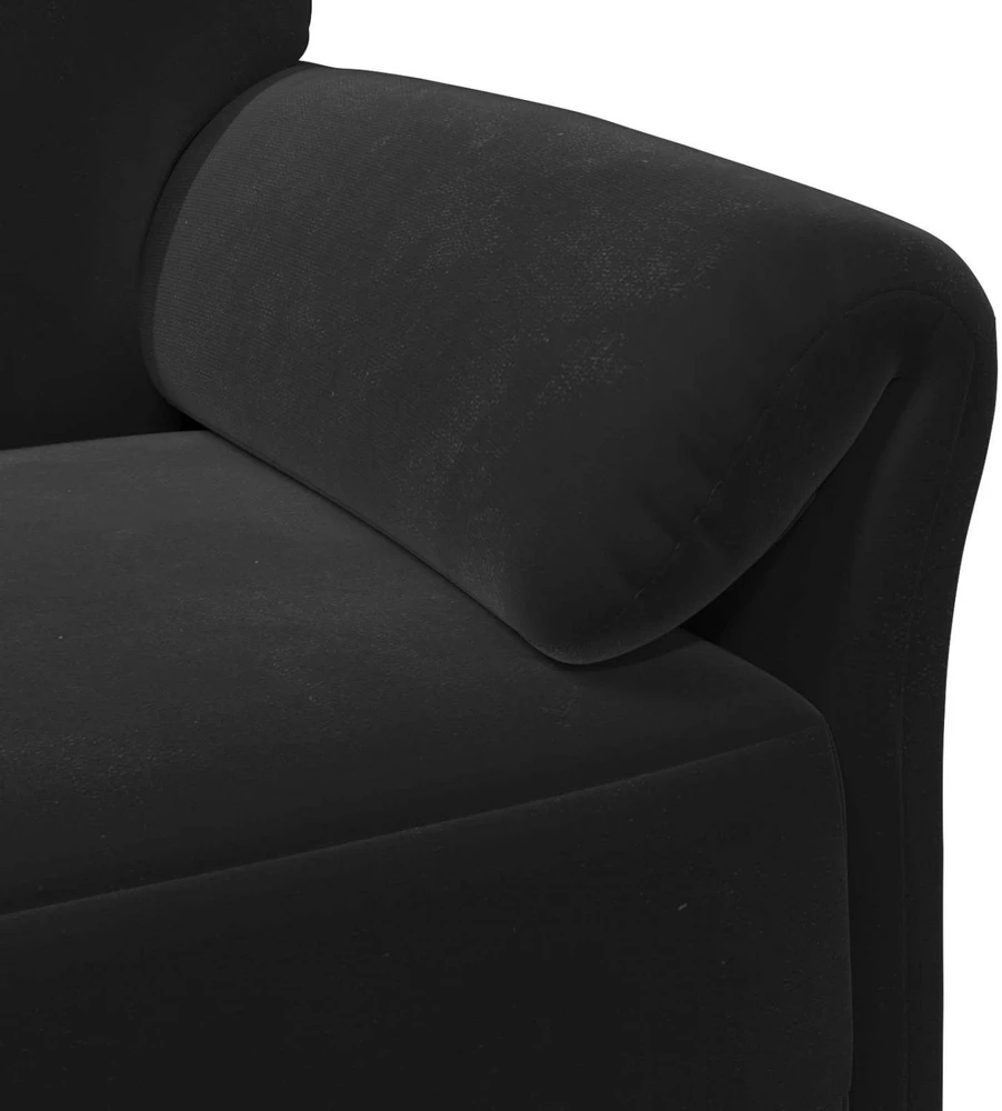 Sofa Sofos komplektas 2 vnt. Juoda Aksomas