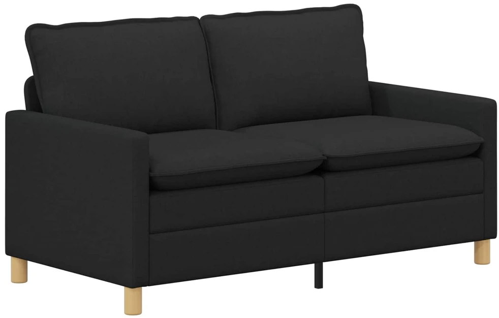 Sofa Sofos komplektas 2 vnt. Juoda Audinys