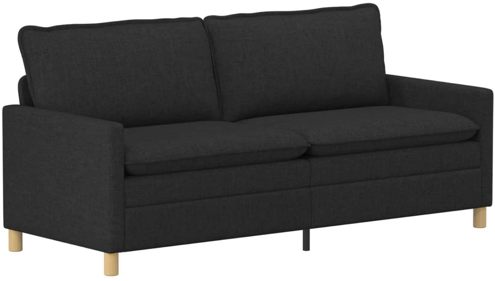 Sofa Sofos komplektas 2 vnt. Juoda Audinys
