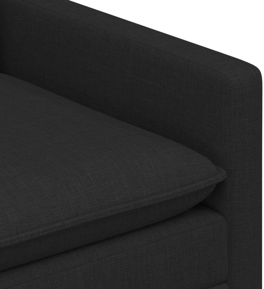 Sofa Sofos komplektas 2 vnt. Juoda Audinys