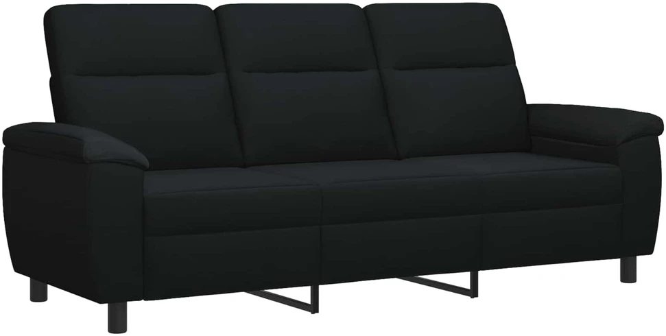 Sofa Sofos komplektas 2 vnt. Juoda Audinys