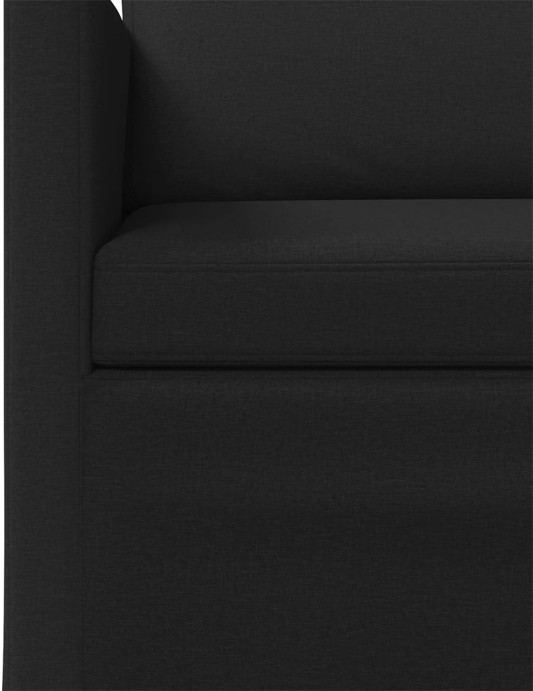 Sofa Sofos komplektas 2 vnt. Juoda Audinys
