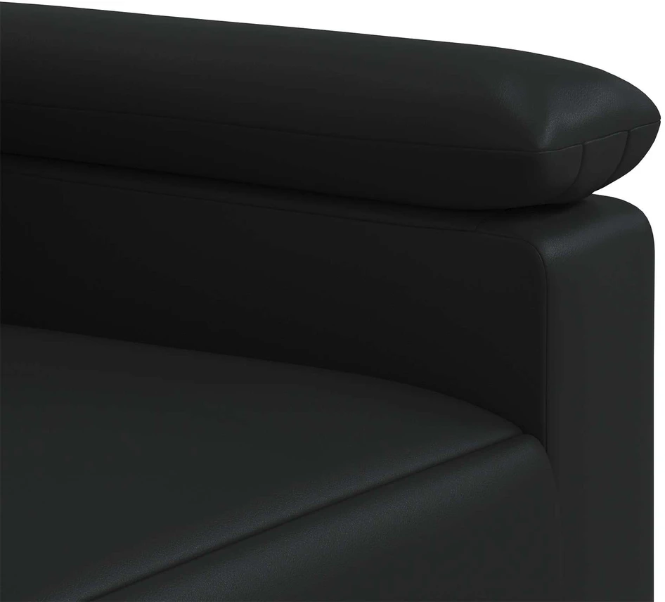 Sofa Sofos komplektas 2 vnt. Juoda Dirbtinė oda