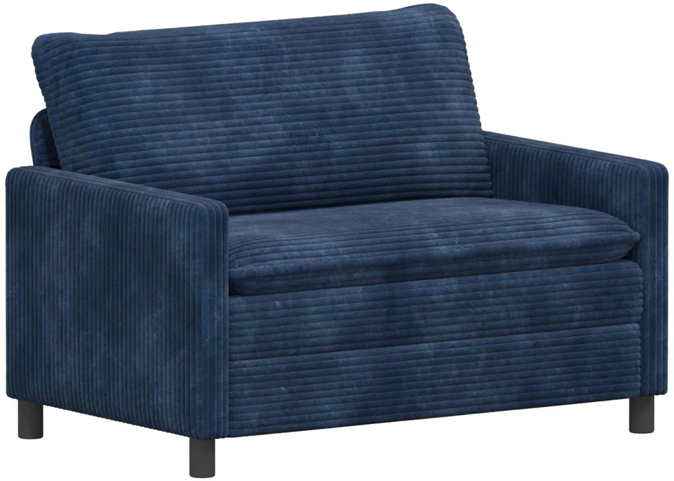 Sofa Sofos komplektas 2 vnt. Jūrinė mėlyna Poliesteris