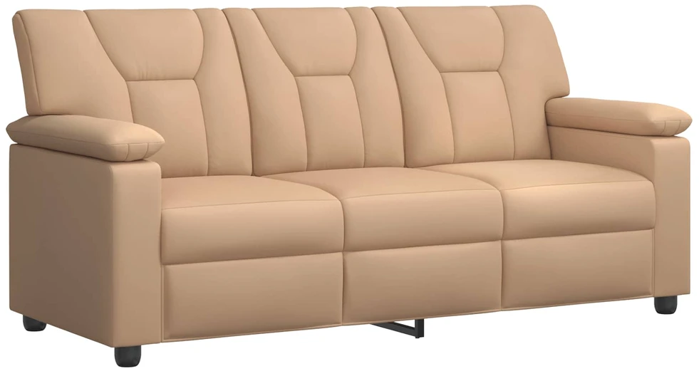 Sofa Sofos komplektas 2 vnt. Kapučino Dirbtinė oda