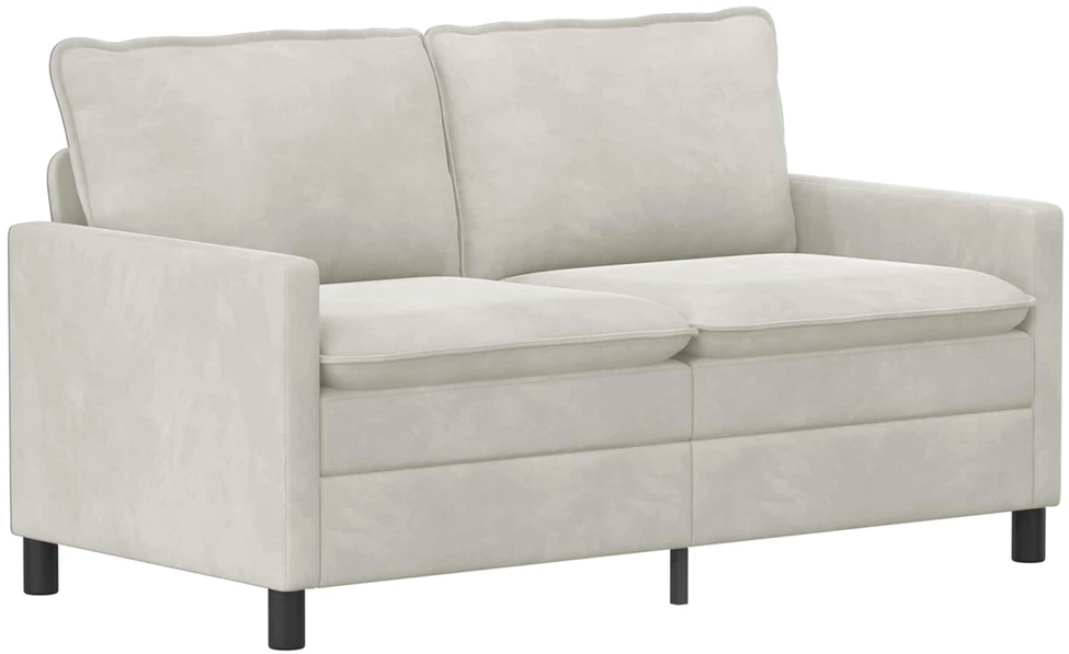 Sofa Sofos komplektas 2 vnt. Kreminė Aksomas
