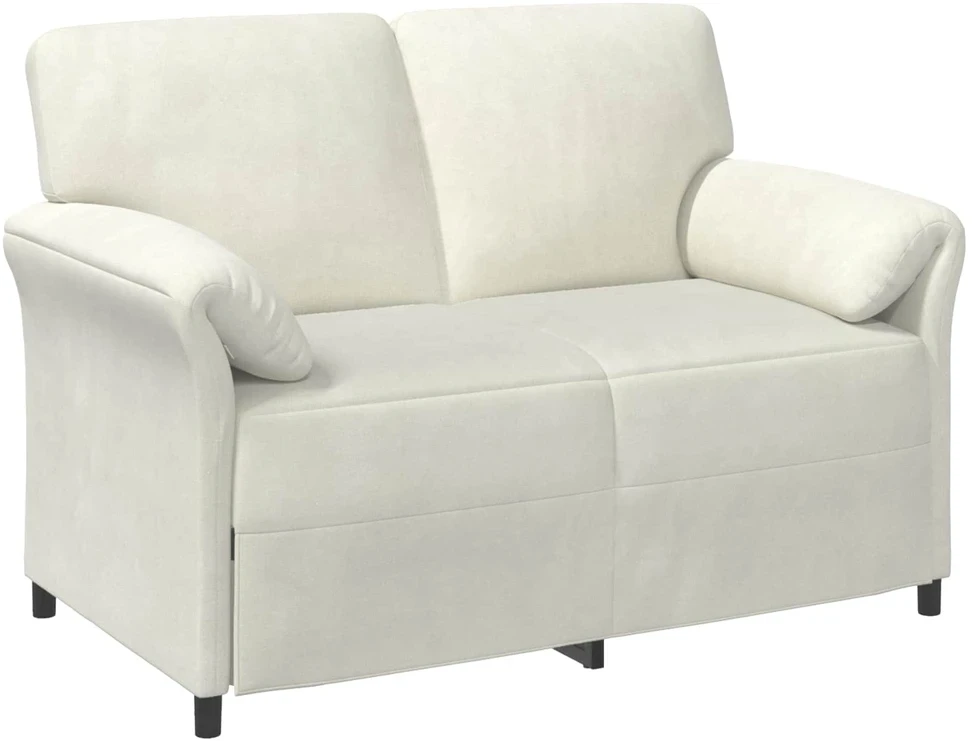 Sofa Sofos komplektas 2 vnt. Kreminė Aksomas