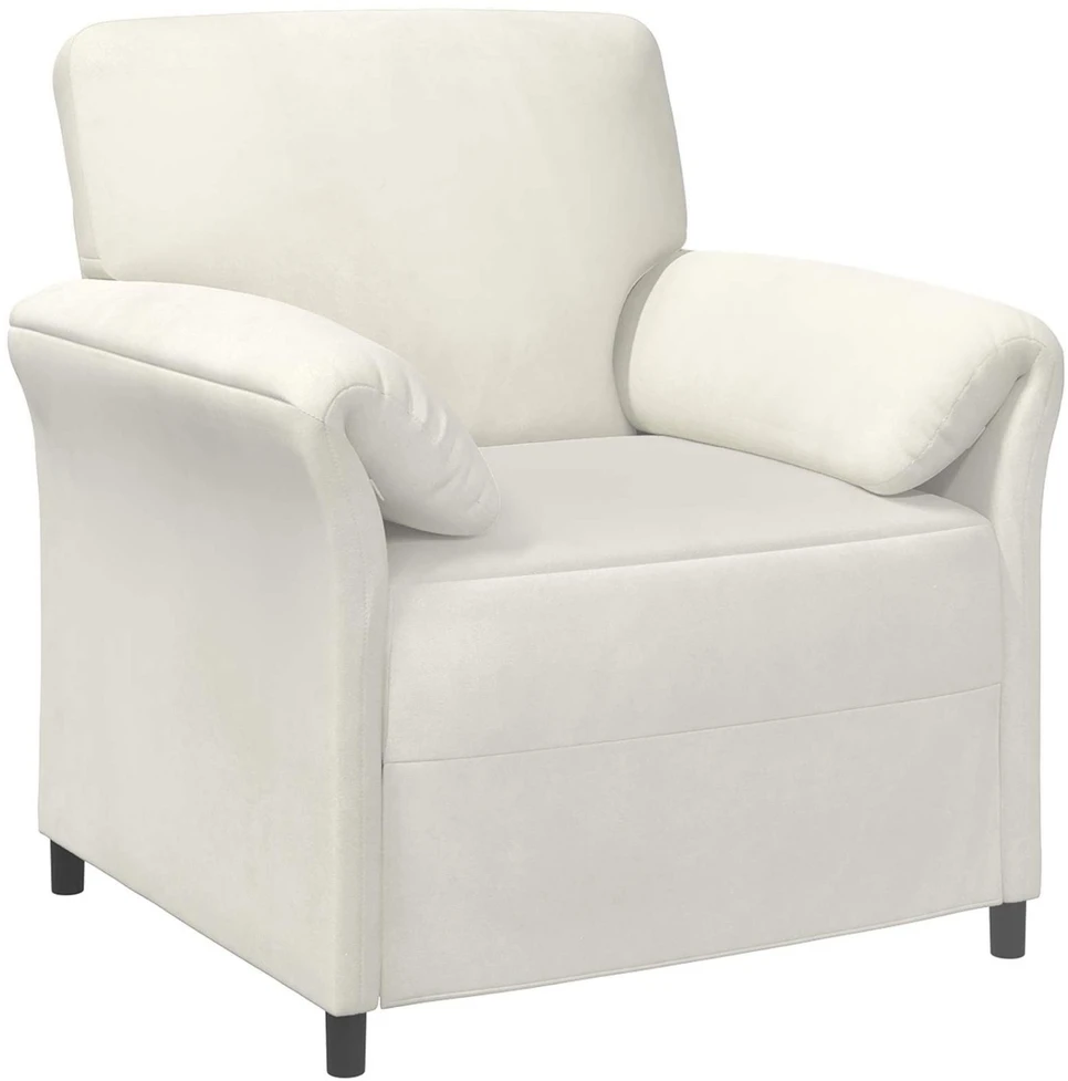 Sofa Sofos komplektas 2 vnt. Kreminė Aksomas