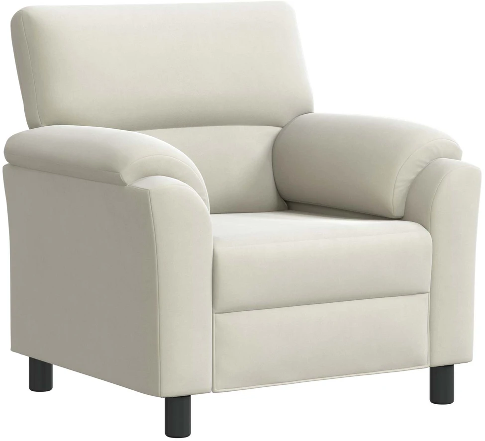 Sofa Sofos komplektas 2 vnt. Kreminė Aksomas