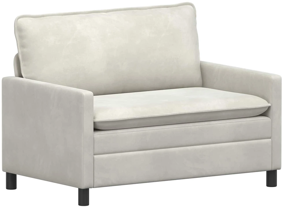 Sofa Sofos komplektas 2 vnt. Kreminė Aksomas