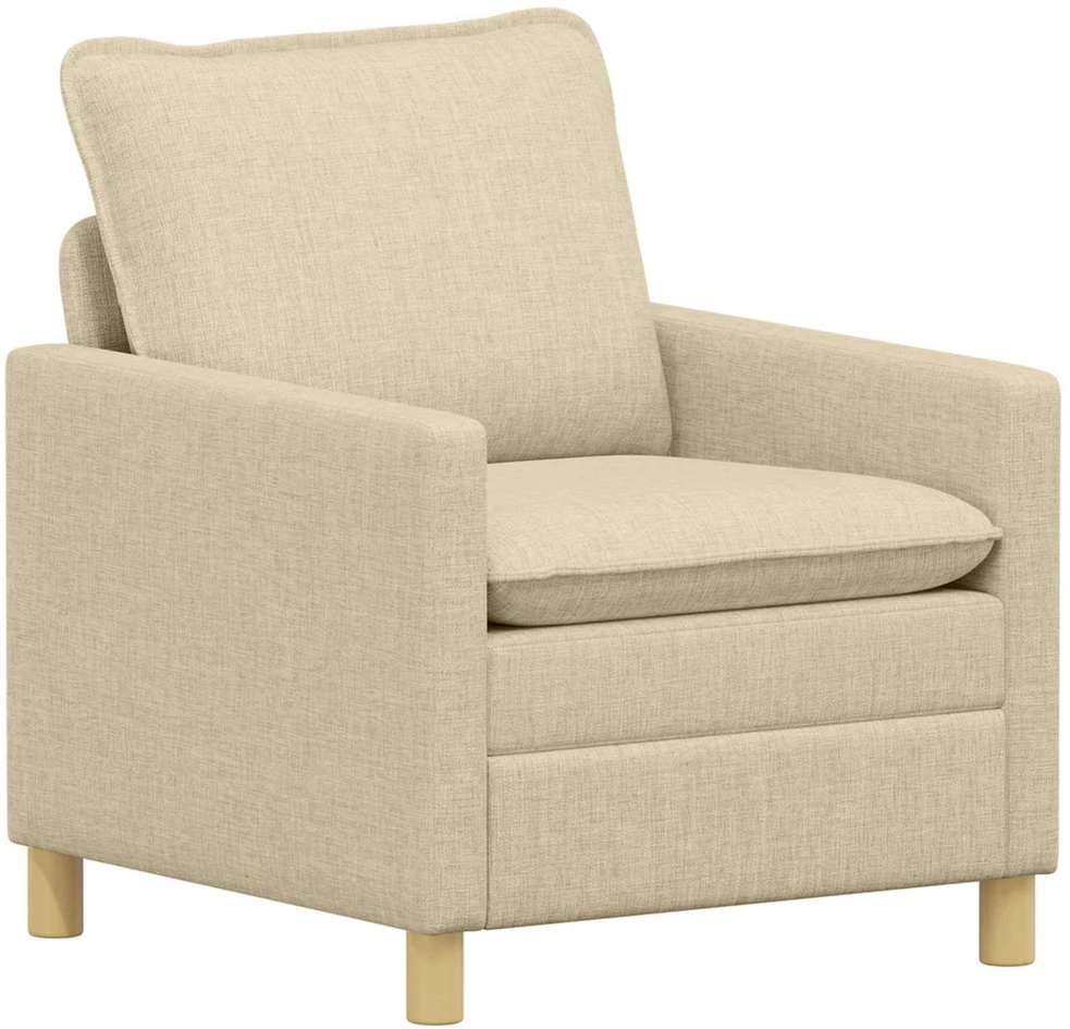 Sofa Sofos komplektas 2 vnt. Kreminė Audinys