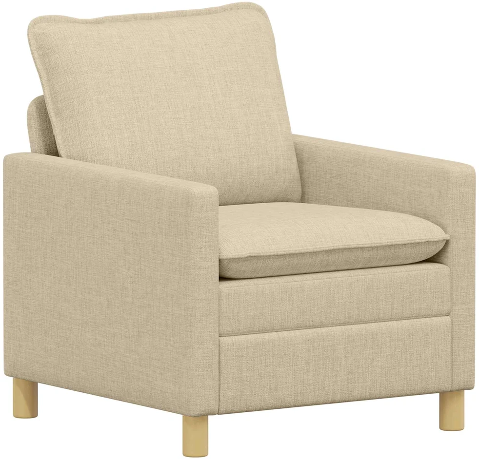 Sofa Sofos komplektas 2 vnt. Kreminė Audinys