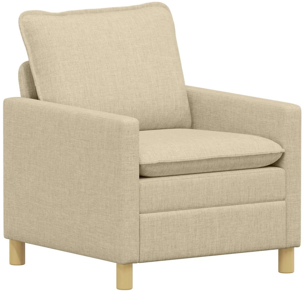 Sofa Sofos komplektas 2 vnt. Kreminė Audinys