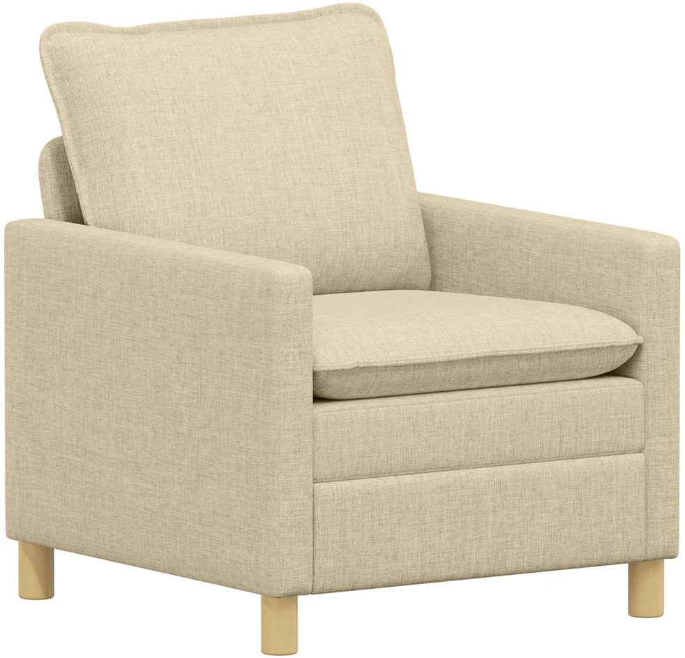 Sofa Sofos komplektas 2 vnt. Kreminė Audinys