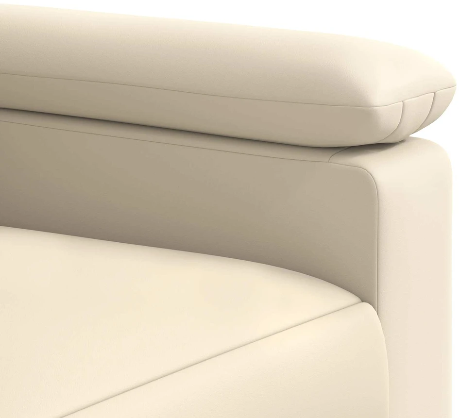 Sofa Sofos komplektas 2 vnt. Kreminė Dirbtinė oda
