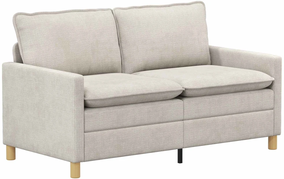 Sofa Sofos komplektas 2 vnt. Kreminė Poliesteris