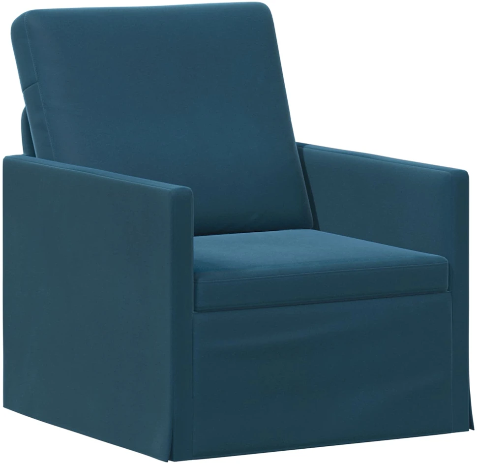 Sofa Sofos komplektas 2 vnt. Mėlyna Aksomas