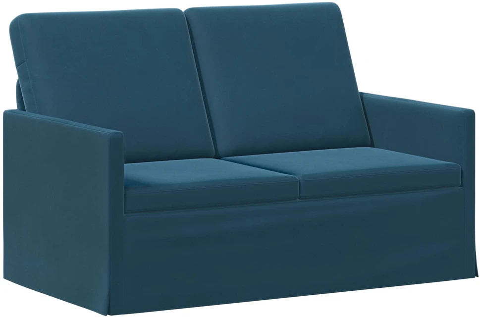 Sofa Sofos komplektas 2 vnt. Mėlyna Aksomas