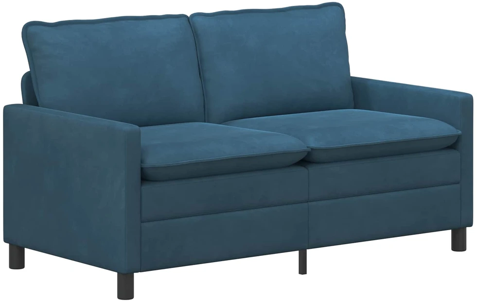 Sofa Sofos komplektas 2 vnt. Mėlyna Aksomas
