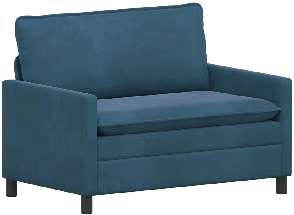 Sofa Sofos komplektas 2 vnt. Mėlyna Aksomas