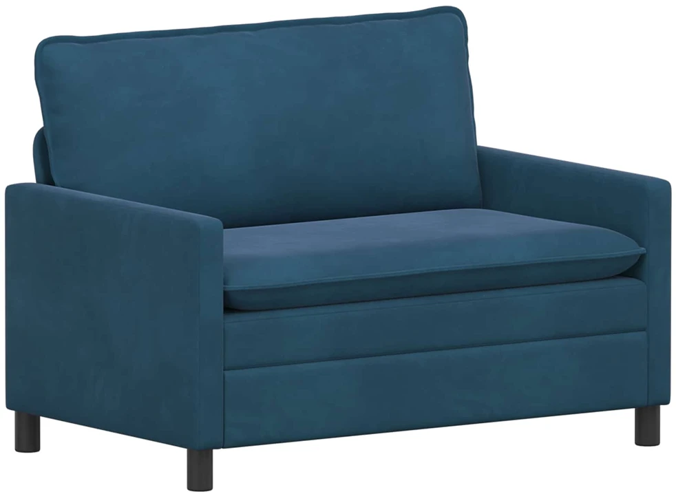 Sofa Sofos komplektas 2 vnt. Mėlyna Aksomas