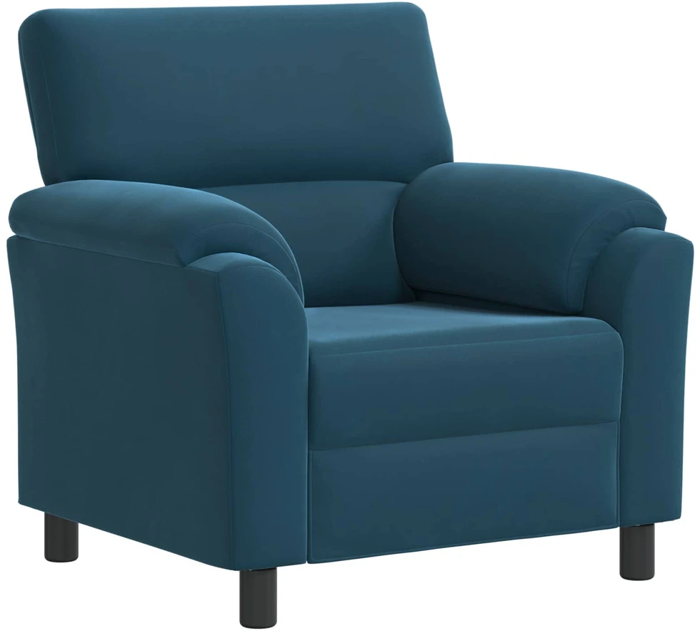 Sofa Sofos komplektas 2 vnt. Mėlyna Aksomas