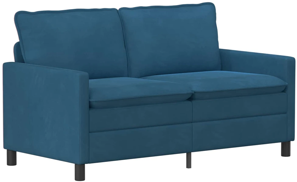 Sofa Sofos komplektas 2 vnt. Mėlyna Aksomas