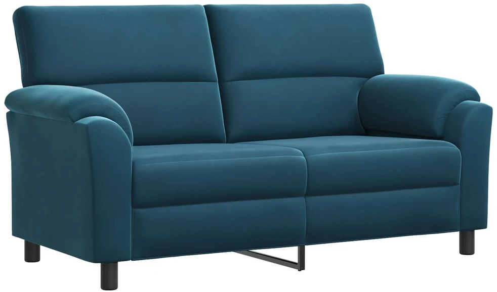 Sofa Sofos komplektas 2 vnt. Mėlyna Aksomas
