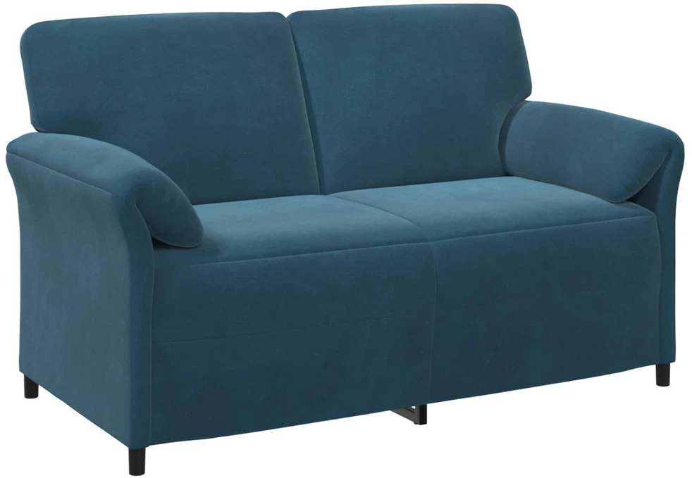 Sofa Sofos komplektas 2 vnt. Mėlyna Aksomas