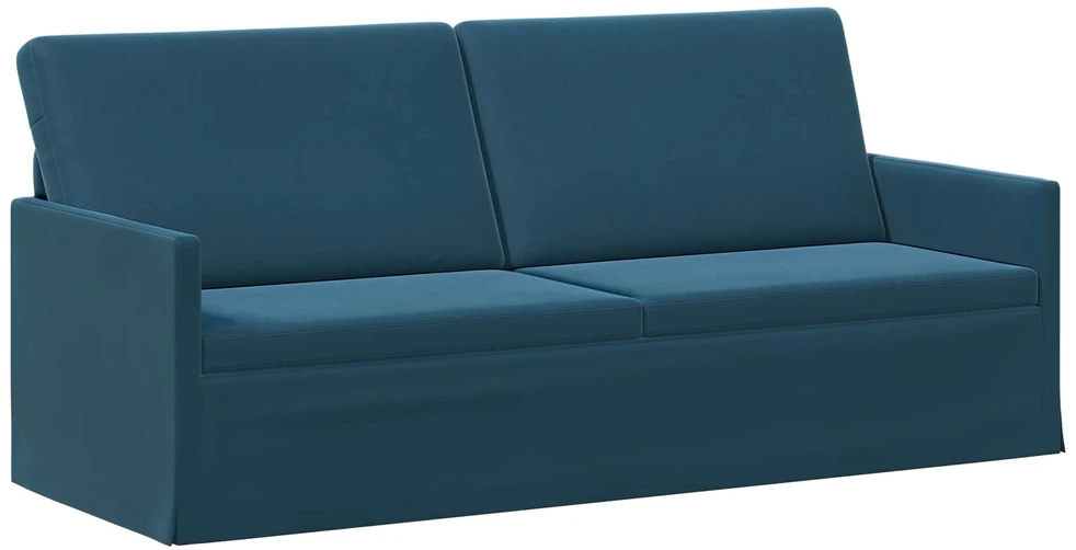 Sofa Sofos komplektas 2 vnt. Mėlyna Aksomas