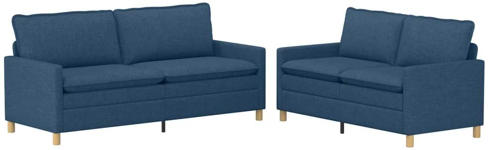 Sofa Sofos komplektas 2 vnt. Mėlyna Audinys