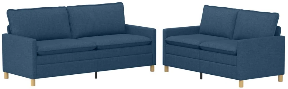 Sofa Sofos komplektas 2 vnt. Mėlyna Audinys