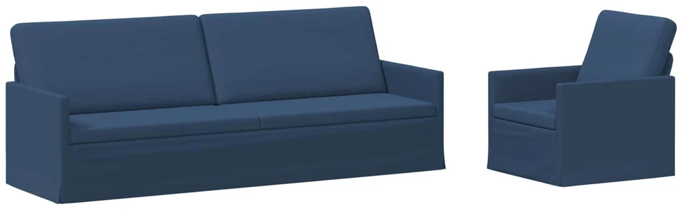 Sofa Sofos komplektas 2 vnt. Mėlyna Audinys