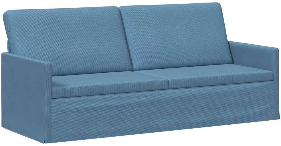 Sofa Sofos komplektas 2 vnt. Mėlyna Kordūrinis audinys