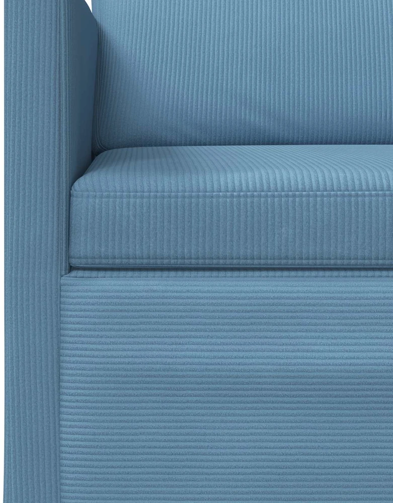 Sofa Sofos komplektas 2 vnt. Mėlyna Kordūrinis audinys