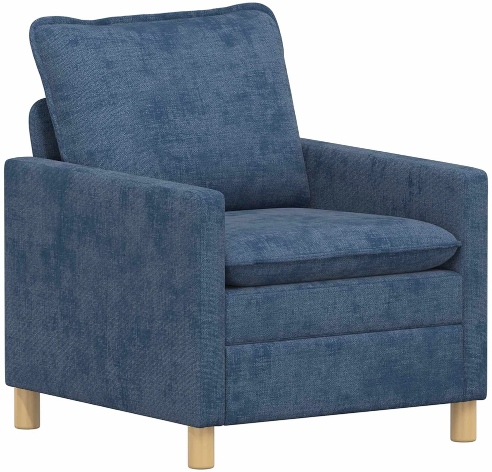 Sofa Sofos komplektas 2 vnt. Mėlyna Poliesteris