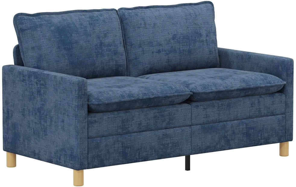 Sofa Sofos komplektas 2 vnt. Mėlyna Poliesteris
