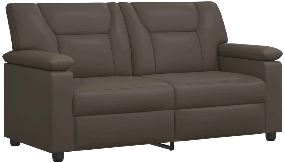 Sofa Sofos komplektas 2 vnt. Pilka Dirbtinė oda