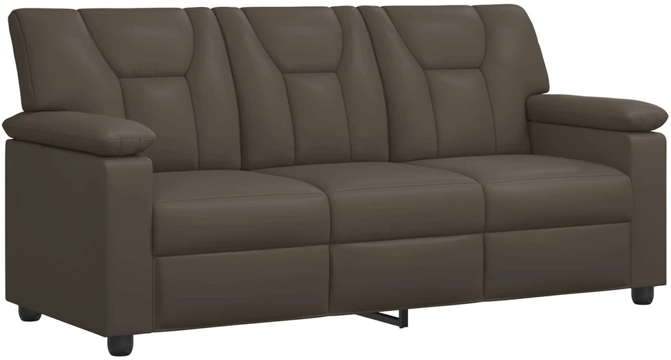 Sofa Sofos komplektas 2 vnt. Pilka Dirbtinė oda