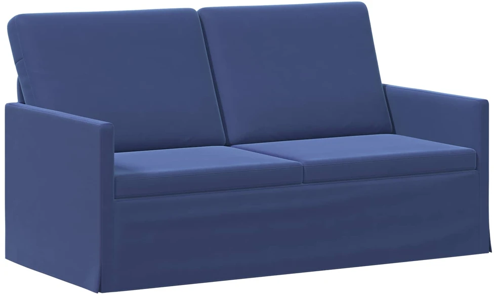 Sofa Sofos komplektas 2 vnt. Policijos mėlyna Aksomas